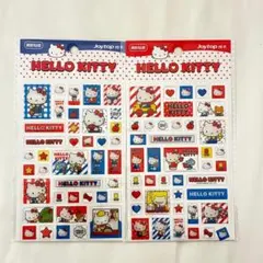 韓国 正規品 ハローキティ ぷっくり 3D立体 シール 2点セット