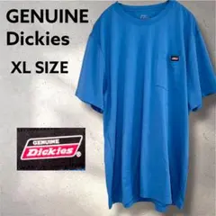 ✨ ディッキーズ ✨ 胸ポケット Tシャツ ブルー 青 ドライ 速乾 XL