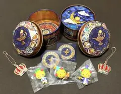 コジコジのランプ缶 フィギュア3種 タッセル4種 王冠チャーム2種 青山