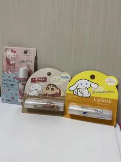 クレヨンしんちゃん・シナモロール リップクリーム3セットのサムネイル