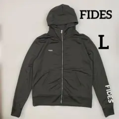 FIDES フィデス　パーカー　フルジップ　Lサイズ　チャコールグレー