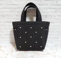 はるな様専用　パール付きヌビバッグ　ヌビトートバッグ