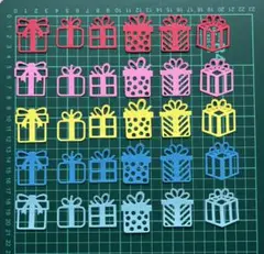 ダイカット　クラフトパンチ　プレゼントボックス　30枚セット