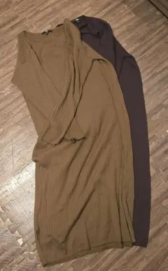 ユニクロ　ロングニットワンピース　2点