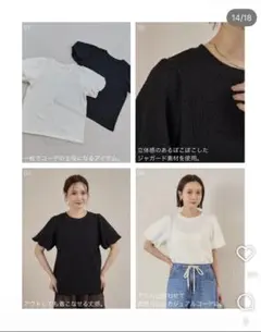 mysa closetバルーンスリーブプルオーバー Lサイズ　中白