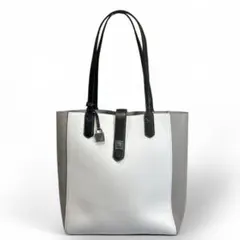 美品 A4可｜MICHAEL KORS 3トーン トート 白×グレー
