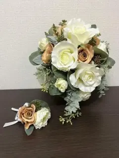 ウェディングブーケ、ブートニア