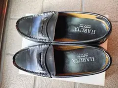 黒ローファーHARUTA 25.5㌢3Eほぼ新品