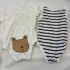 GAP ストライプ ベビーロンパース　6-12ヶ月　2枚セット　サイズ70