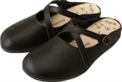 PENNY LANE ペニーレイン クロスベルトサボサンダル　黒　S