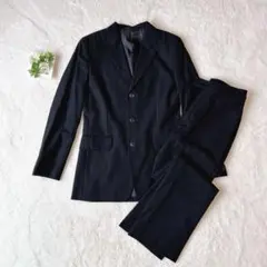 【イネド】INED スーツ パンツスーツ セットアップ M ウール 毛100%
