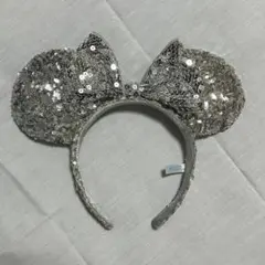 ミニースパンコールカチューシャ　シルバー