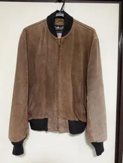 Schott ブラウン スエード ボンバージャケット 短丈 42