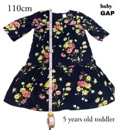 baby GAP フラワープリント ワンピース 110cm