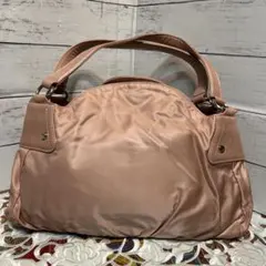 ウンガロ　ピンク ナイロン ハンドバッグ 中型