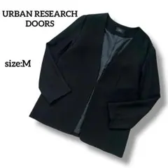 URBAN RESEARCH DOORS　ノーカラーVネックロングジャケット　M