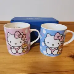 【新品・未使用】ハローキティ タイニーチャム マグカップセット ピンク 水色