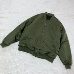 【ウィゴー】シャギーボアリバーシブル　MA-1 ジャケット　ブルゾン　カーキ　S