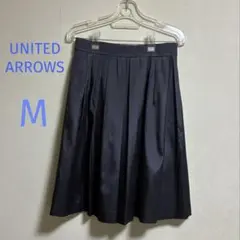 ♡UNITED ARROWS TOKYO♡ひざ丈スカート　Mサイズ　ネイビー
