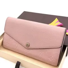 お値打ち❣️ルイヴィトン 長財布 ポルトフォイユサラ アンプラント ピンク