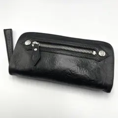 希少 Vivienne Westwood ラウンドジップ ブラック 型押し シボのサムネイル