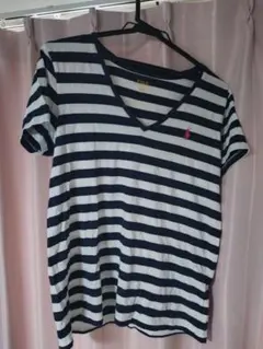 Polo Ralph Lauren VネックTシャツ 半袖 ネイビーとホワイト