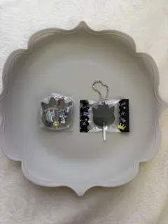 《匿名配送》サンリオ バツ丸　キャンディ型＆パッケージチャームキーホルダーセット