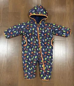 美品【ミキハウス　picnic】リバーシブルジャンプスーツ80-90