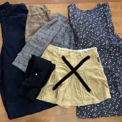 パンツ&スカート11点　女の子130
