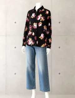 美品 MSGM 花柄ブラウス シャツ 長袖 レディース サイズ44 L〜XL相当のサムネイル