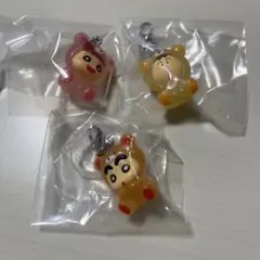 クレヨンしんちゃん　めじるしアクセサリー/みんなでクマパジャマ