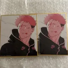 呪術廻戦 アニメーション展 ランダム ミニ色紙 虎杖悠仁 2枚