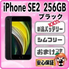 M79【電池新品　100％表示】iPhone SE2　256GB　 ブラック