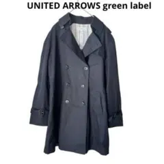 グリーンレーベル トレンチコート ネイビー　スプリングコート　春　ベルト　M〜Ｌ