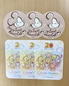 ダッフィー20周年・スウィートモーメント　シールセット