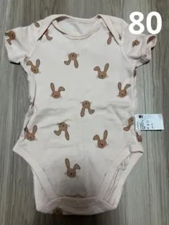 ユニクロ　ボディスーツ　半袖　80