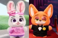 POPMART ズートピア ぬいぐるみキーホルダー ニック&ジュディ　セット
