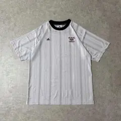 90s 00s アディダス ゲームシャツ ユニフォーム 半袖シャツ 刺繍ロゴ L