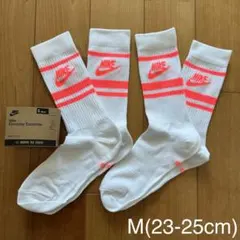 新品　ナイキ　M(23-25cm) エッセンシャル　クルーソックス　コーラル2のサムネイル