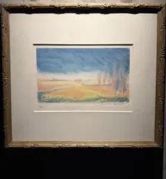 Serge Lassus セルジュ・ラシス「夕日」リトグラフ サイン 中古 美品 Serge Lassus セルジュ・ラシス「夕日」リトグラフ サイン 中古 美品