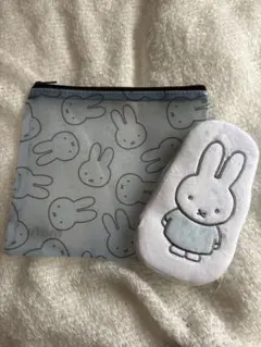 オトナミューズ2022年10月号付録　ミッフィー　ふわふわポーチ＆クリアポーチ