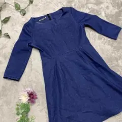 美品【fashion classic】デニムワンピ　バックファスター　韓国　F