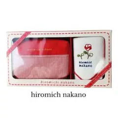 【箱なし/未使用品】hiromichi nakano ポーチ＆タオルチーフ 赤のサムネイル