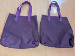 パープルエコバッグ2個セット
