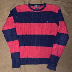 Ralph Lauren Knit ボーダー 太ピッチ　90s