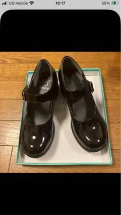 あしながおじさん　厚底シューズ　黒のサムネイル