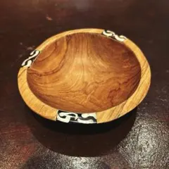 【MALAIKA】オリーブウッドcircleトレイ　Pattern NO.01のサムネイル