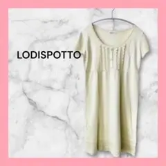 ❤︎美品❤︎ ロディスポット 膝丈ワンピース M サマーニット 透かし