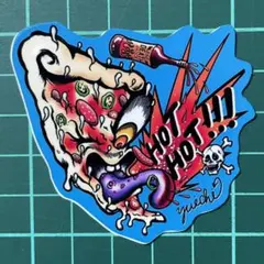 yuichiシンプルステッカー「HotHot Pizza‼︎」