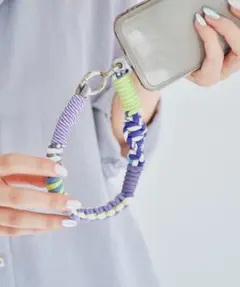 マカロニエッジ　macaroni ソロモン編み　ショートストラップ